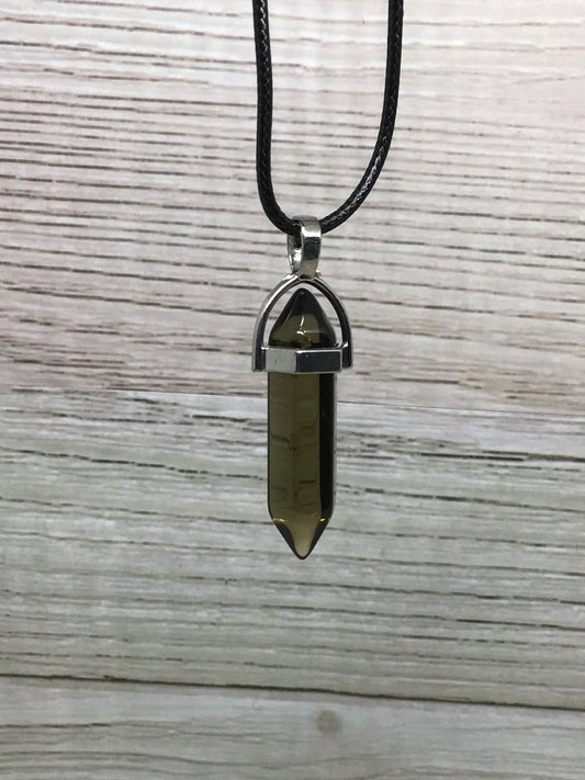 Crystal point pendant