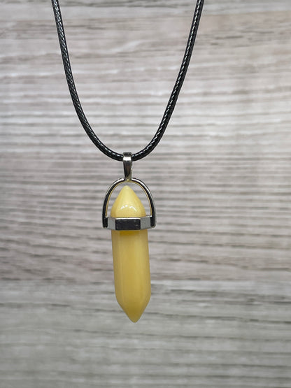 Crystal point pendant
