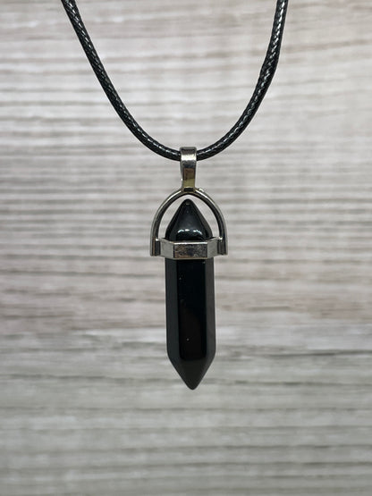 Crystal point pendant