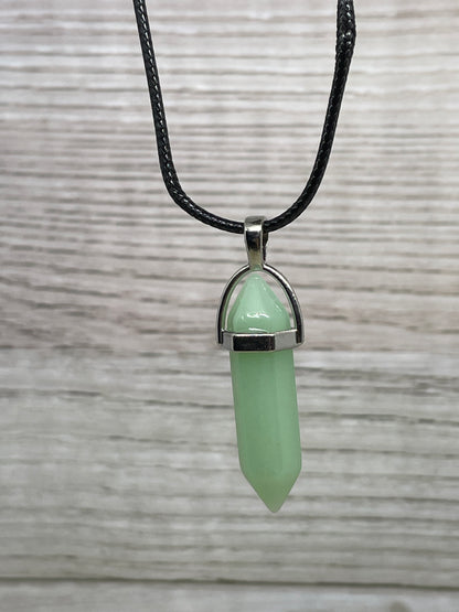 Crystal point pendant