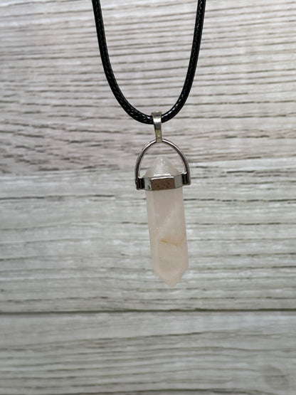 Crystal point pendant