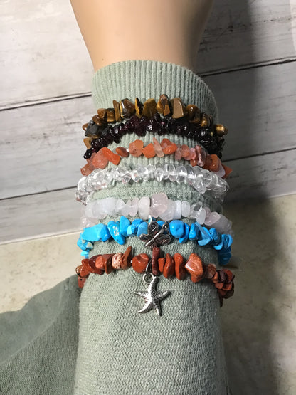 Crystal Chip Bracelets