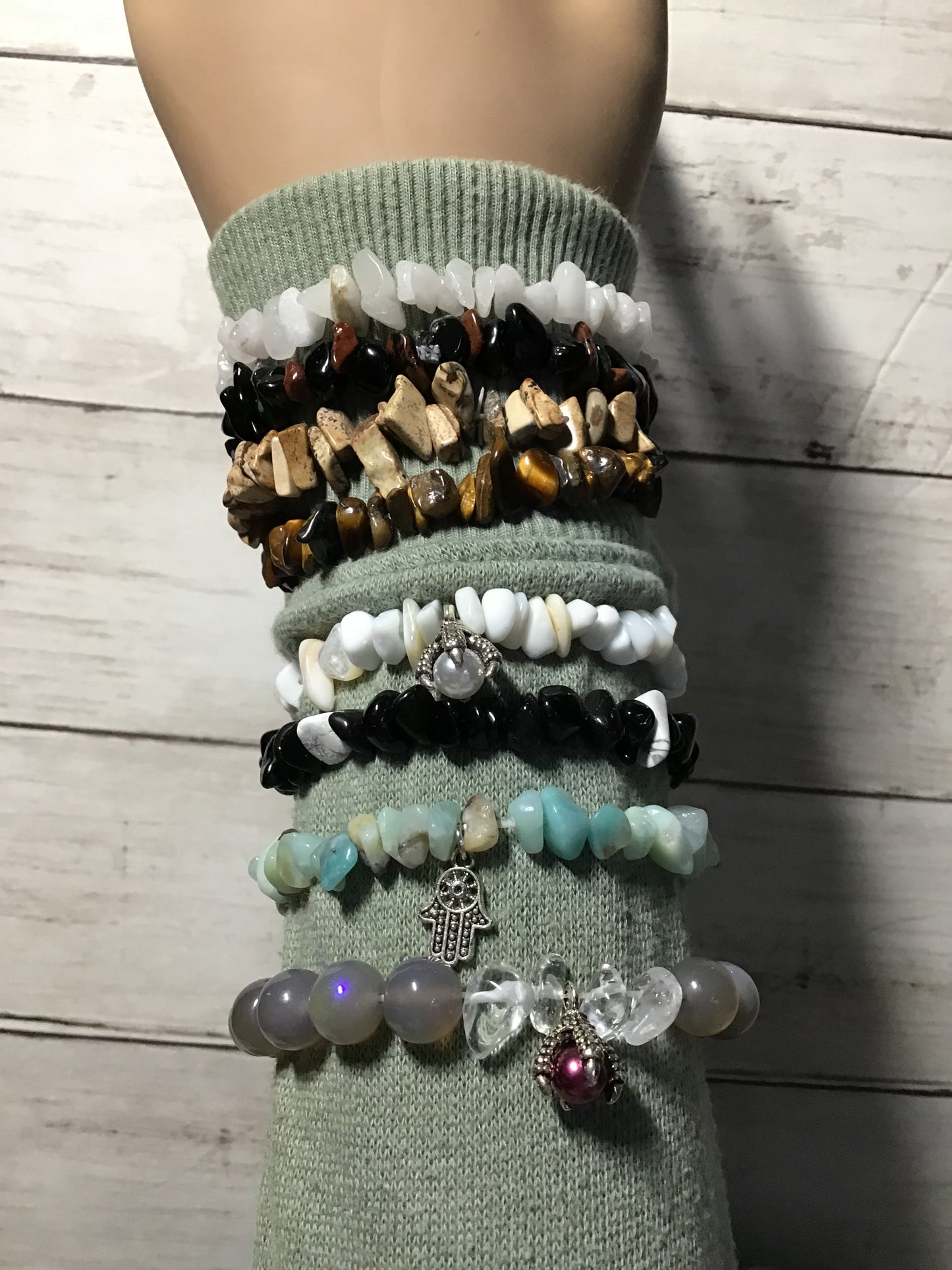 Crystal Chip Bracelets