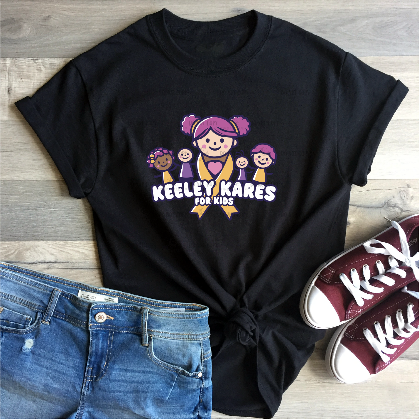 Keeley Kares for Kids Adult Short Sleeve Tees